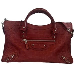 Balenciaga Town Crocodile Bag